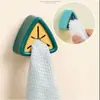 Porta-toallas sin taladro, soporte para paños de cocina y de cocina, estante de almacenamiento creativo, porta-toallas triangular adhesivo