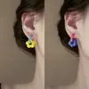 @Oferta Especial Maravilloso Jardín, Combinación Libre de Aretes Florales de Colores Contrastantes, Diseño de Nicho de Alta Gama y Espíritu de Hada