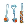 Juguete para Perros Cuerda Mágica Interactiva Nudo Bola, Duradero para que los Amigos Jueguen, Alivia el Aburrimiento, Masticar y Limar Dientes, Juguete de Tira y Afloja para Mascotas, Juguete para Perros que se Tira Solo