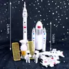 Adornos Decorativos para Pastel de Cumpleaños de Astronauta para Niños y Niñas, Inserts Decorativos para Pastel Espacial de Nave Espacial