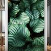 Sudeste Asiático Pintura decorativa tailandesa hoja de plátano pintura colgante grande mural paisaje planta verde selva tropical 3203