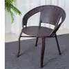 Cadeira de Rattan Elevada, Cadeira de Rattan com Encosto para Exterior, Cadeira de Rattan à Prova de Chuva, Poltrona, Cadeira de Lazer, Cadeira de Lazer para Idosos