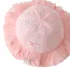 Gorro de Bebé Primavera y Verano Encaje Delgado Dulce Gorro de Princesa Protección Solar Exterior para Bebé Sombrero de Sol Sombrero de Pescador para Bebé