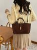 Bolsa Retro Escarchada para Mujer 2026 Nuevo Otoño e Invierno Gran Capacidad Casual Bolso Cruzado de Mano Bolso Tote Cruzado