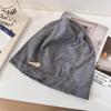 Viento Perezoso Sombrero de Montón de Cabeza Grande para Mujer Otoño e Invierno Moda Jersey Sombrero de Luna Sombrero para el Frío Cara Pequeña Sombrero Baotou para Mujer