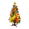 Decoración navideña regalo 50cm Árbol de Navidad con decoraciones paquete Árbol de Navidad de tapa dura