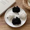 Pinza de plátano de malla plisada con pedrería, a la moda y elegante, pasador versátil de alta gama para coletas altas, accesorio para el cabello
