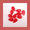 [Rosa Camelia] Material Rojo con Perlas Accesorios Cadena para Teléfono Móvil DIY Dulces Accesorios de Perlas Sueltas Joyería Hecha a Mano