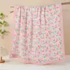Manta de Gasa Algodón 100% Clase A Oversize para Niños, Toalla de Baño Absorbente Suave Estampada para Recién Nacidos, Venta al por Mayor