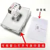 Material para Sello Fotosensible Hengyinmei con Ventana Transparente, Mango de Cristal, Patrón de Diario DIY, Sello de Logo, Sello de Nombre