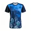 Camiseta com estampa de plantas e flores estilo Sudeste Asiático para homens, top casual de manga curta com gola redonda estilo étnico