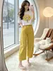 Conjunto Informal Elegante de Verano 2026 Camiseta Estampada y Pantalones de Pierna Ancha Conjunto de Dos Piezas Moderno y Juvenil de Manga Corta