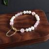 Pulsera China Nueva Piedra Natural Pulsera de Perla de Agua Dulce Ágata Roja Cristal en Polvo Estilo Étnico Combinable Moda Live TikTok