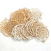 Venta al por mayor de fábrica DIY accesorios de joyería de aleación 34 mm conector atrapasueños hueco colgante plata/oro