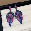 Pendientes de botón de plata con baño de oro real de 18 quilates, con aguja de plata, circonita y diseño único de oreja de gato, de lujo ligero y sensación de alta gama, al por mayor