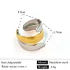 Anillos Populares Europeos y Americanos de Acero de Titanio, Bloqueo de Color Dorado 18K, Diseño Único, Anillos de Acero Inoxidable de Alta Gama al por Mayor