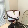 Bolso de Cubo Tejido Casual de Textura de Alta Calidad 2024 Nuevo Moderno Combinable con Todo Bolso de Hombro Cruzado con Indentación para Mujer