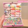Conjunto de Presente Caixa com Acessórios de Cabelo para Crianças Presente de Aniversário para Menininha Caixa de Joias Meninas Grampo de Cabelo Kuromi Acessórios de Cabelo Presilha de Cabelo Feminina