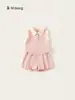 Ropa Youbao para Niños, Traje para Niños, Top sin Mangas Estilo Preppy, Pantalones de Falda Plisada, Conjunto de Dos Piezas para Niñas, Ropa Casual para Niños