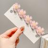 Pinza para el pelo trenzada de niña Pinza para el pelo fragmentado lateral de mujer Sentido de alta calidad Pinza pequeña Pinza para el pelo Cyber-rojo Ins de Corea del Sur