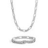 Colar Xuan Di Figaro Link Cubano Masculino Banhado a Cobre Ouro 18K 8mm Transfronteiriço Hip Hop Rap Festa Colar Feminino