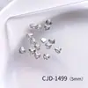 Accesorios Brillantes de Zirconia 5A con Forma de Corazón para Uñas, Decoraciones para Uñas de Alta Calidad con Forma de Corazón Biselado Chapado, Pedrería para Uñas, Diamantes con Forma de Corazón