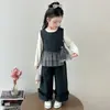 Conjunto de Ropa de Otoño para Niñas 2026 Nuevo Estilo Moda Casual de Primavera y Otoño para Niños Estilo Coreano Atuendo Niña Pequeña Bebé Principios de Otoño