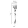 Acero inoxidable 304 utensilios de cocina para exteriores camping portátil plegable cuchara para sopa colador espátula espátula traje de viaje para exteriores