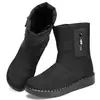 Zapatos de algodón de invierno para mujer, venta al por mayor transfronteriza de zapatos de algodón, botas de nieve largas cálidas para exteriores, botas largas con forro de poliuretano y engrosadas