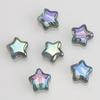 Contas Soltas Estrela de Cinco Pontas Galvanizadas 8mm Contas de Vidro DIY Pulseira Colar Material para Miçangas Acessórios de Joalheria Feitos à Mão