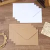 Sobre de Papel Kraft Oscuro Listo para Usar del Fabricante Pegamento de Saliva Color Sólido Simple Sobre de Papel Doble Offset Tamaño Fijo C6 Más Logo