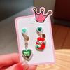 Boutique para niños clip para la oreja sin perforación aretes lindos de dibujos animados para niña aretes adorables colgantes para niña joyería