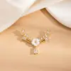 Pingente Estilo Europeu e Americano Transfronteiriço Flor Sorridente de Zircônia Corrente para Clavícula Moda Luxo Leve Elegante High-End Colar Venda Direta de Fábrica