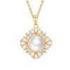 S925 prata esterlina natural de água doce colar de pérolas lindo grande diamante leve nicho de luxo de alta qualidade temperamento simples