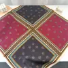 Pañuelo Cuadrado Pequeño de Imitación Seda Lana Algodón Lino, Nuevo Pañuelo de Seda Otoño e Invierno, Versátil para Viajes Diarios, Moda Retro, Chal Elegante de Alta Gama