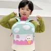 Mochila Nueva para Bebés de Jardín de Infancia Linda Casa de Champiñón Mochila Cáscara de Huevo para Niños y Niñas Ligera Versátil Bolsa Infantil