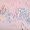 QingyifAng DorA VitAlity Girl Encuadernación Inalámbrica A5 Lindo Cuaderno de Dibujos Animados Bloc de Notas Diario