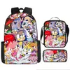 Mochila Transfronteiriça New Sonic 2 para Meninas da Escola Primária Desenho Animado Fofo Anime Mochila Escolar Lanche Caneta
