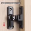 Pestillo sin perforaciones Pestillo de puerta Pestillo de puerta de baño de hotel de instalación Ming Hebilla de puerta móvil Hebilla de puerta Engrosado Cerradura de puerta Hebilla antirrobo Pestillo
