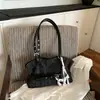 Bolsa tote de gran capacidad para mujer, modelo nuevo 2026, con moño y lunares, simple y elegante, versátil para ir al trabajo