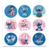 MK030 Amazon ohana Stitch niño Fiesta de Stitch set de pegatinas para decoración de vasos