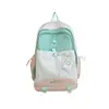 Mochila para Mulheres 2026 Novo Estilo Mochila Escolar Simples para Alunos do Ensino Fundamental II e Médio Mochila de Viagem Leve de Grande Capacidade Bolsa para Computador