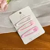 2025 Nova Presilha Rosa Dopamina Bico de Pato Meninas Fofa Moda Grampo para Franja Cabelo Quebrado Pequeno Grampo de Cabelo