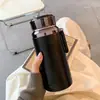 Termo Grande de Alta Capacidad Sencillo para Hombres y Mujeres Alta Apariencia Infusor de Té Taza de Agua Botella de Agua Portátil para Estudiantes Taza de Acero Inoxidable 304