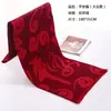 Cachecol Vermelho Personalizado para a Celebração do Aniversário de Idosos, Desejando-lhes Cem Bênçãos e Paz, Vermelho Chinês, Presente de Boa Sorte, Cachecol Vermelho para Conferência