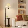 Lámpara de pie adorno sala de estar mesa de café lámpara lateral de sofá integrada madera maciza americana lámpara de noche de dormitorio estilo artístico vintage