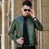 Jaqueta de couro masculina nova WSH8961 sem forro de fleece, moderna e versátil, estilo coreano, casual, estilosa para outono e inverno