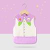 Bata impermeable sin mangas para niños, babero para comer para niña, bolsillo para arroz delgado de verano antisuciedad, suplemento alimenticio para bebés, vestimenta inversa