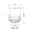 Estilo Europeo Dorado Vaso de Whisky Cubitos de Hielo Diamante Vaso para Licores Taza de Agua para el Hogar Celebridad de Internet Bar KTV Vaso para Licores