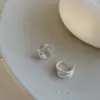 Brincos de metal de alta qualidade com múltiplos círculos escalonados para mulheres, estilo coreano retrô, personalidade, simples, versátil, temperamento, brincos da moda, brincos